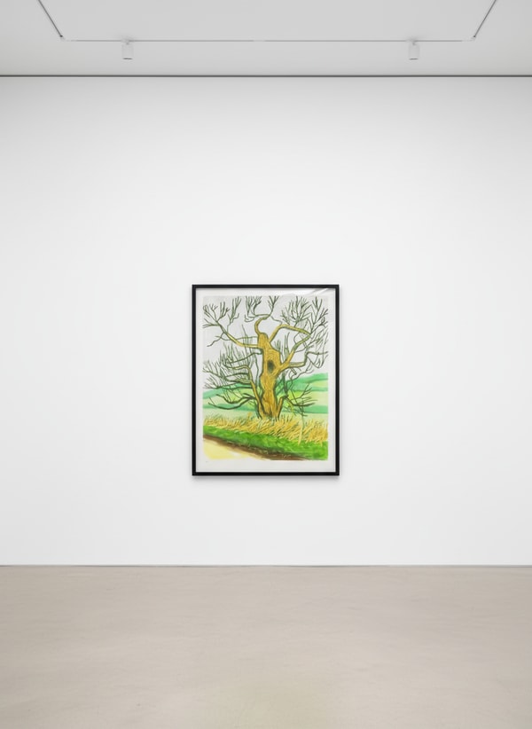 David Hockney - March 22nd, The Arrival of Spring in Woldgate, East Yorkshire, 2011, iPad Drawing printed on paper