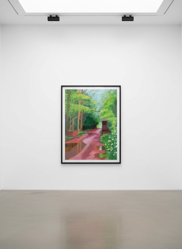 David Hockney - May 11, The Arrival of Spring in Woldgate, East Yorkshire, 2011, iPad Drawing printed on paper