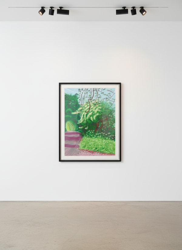 David Hockney - May 14, The Arrival of Spring in Woldgate, East Yorkshire, 2011, iPad Drawing printed on paper