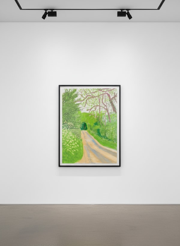 David Hockney - May 16, The Arrival of Spring in Woldgate, East Yorkshire, 2011, iPad Drawing printed on paper