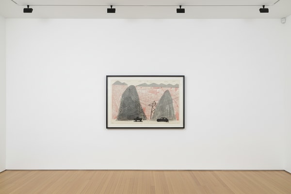 David Hockney - Mulholland Drive, 1986, Home Made Print