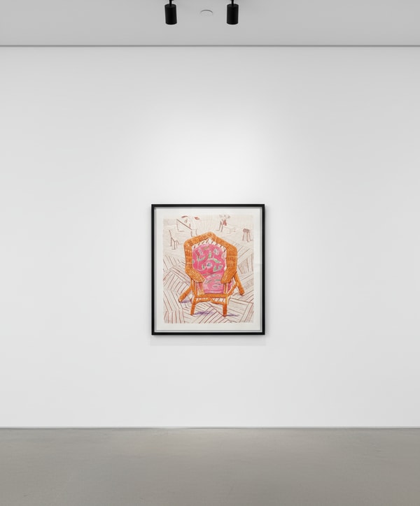 David Hockney - Number One Chair, Lithograph
Signed and numbered in pencil lower right/left.