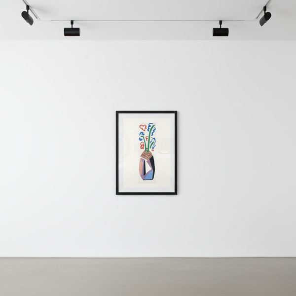 David Hockney - Red, Blue and Green Flowers, 1986, Home Made Print