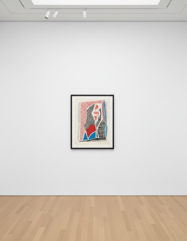 David Hockney - Red, Blue and Wicker, 1986, Home Made Print