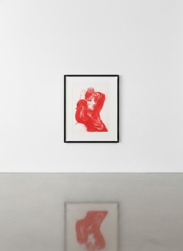 David Hockney - Red Celia, 1984, Lithograph 4 aluminum platesSigned and numbered in pencil lower right/left.