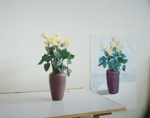 David Hockney - Roses For Mother, 1995, Signed, dated and numbered in pencil.