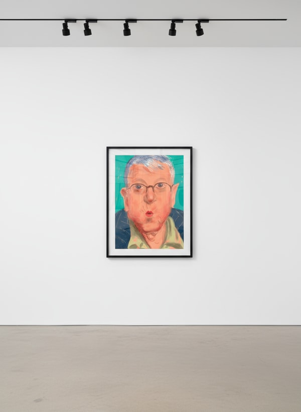 David Hockney - Self Portrait IV, 2012, iPad Drawing Printed on Paper