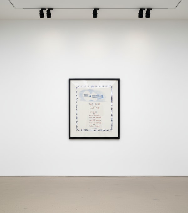 David Hockney - The Blue Guitar, Frontispiece, 1976-77, Etching