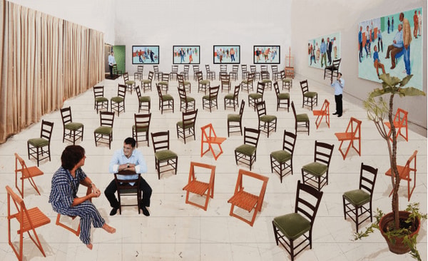 David Hockney - The Chairs, 2014