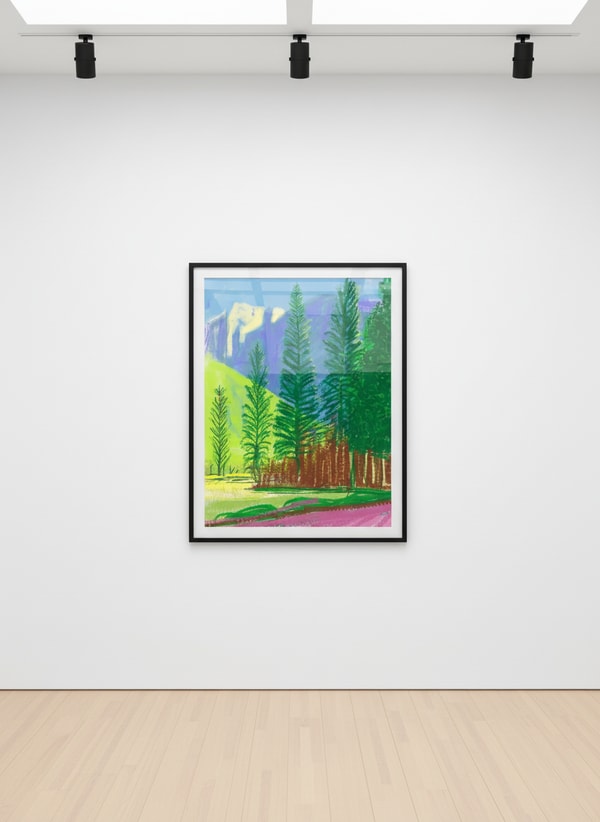 David Hockney - The Yosemite Suite No. 12, 2010, iPad drawing on paper