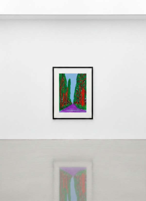 David Hockney - The Yosemite Suite No. 5, 2010, iPad drawing on paper