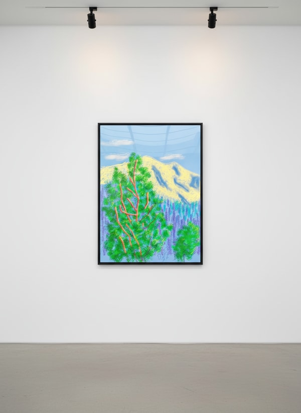 David Hockney - The Yosemite Suite No. 9, 2010, iPad drawing on paper