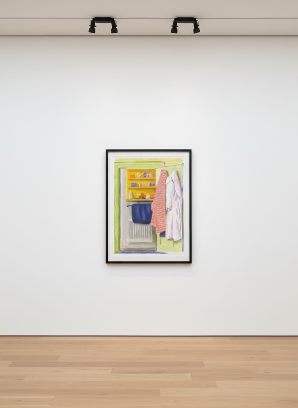 David Hockney - Two Robes, 2010, iPad drawing printed on paper