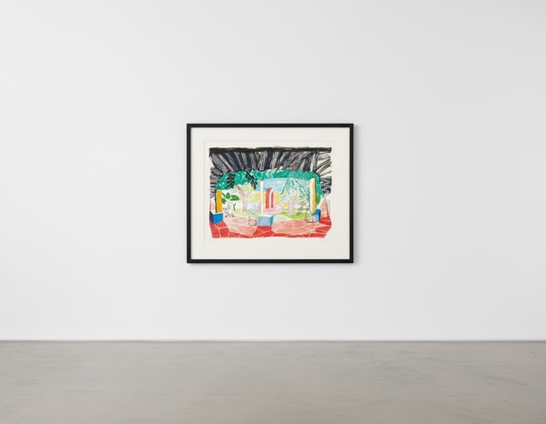 David Hockney - Views of Hotel Well I, 1984-85, Lithograph
Signed and numbered