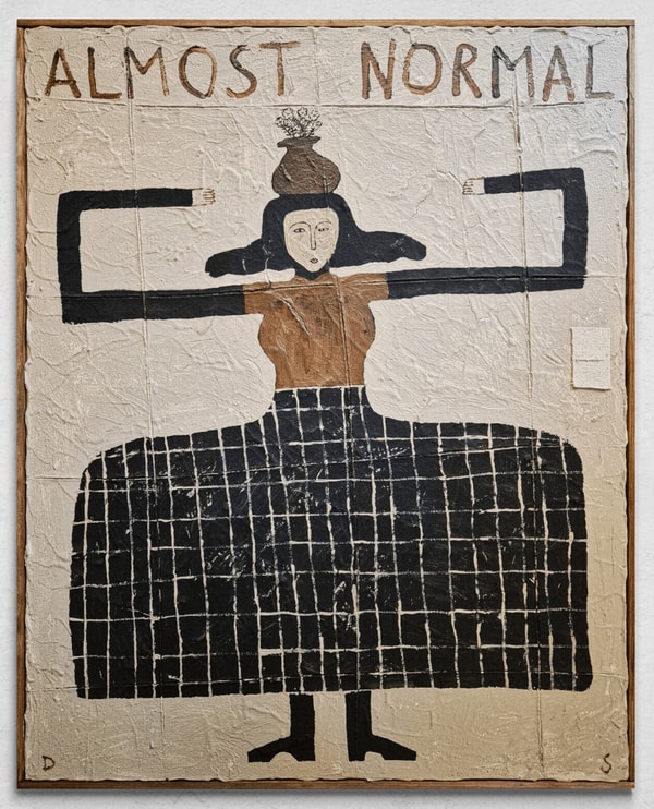 David Schmitt - Almost Normal, 2024, Mixed Media on Canvas