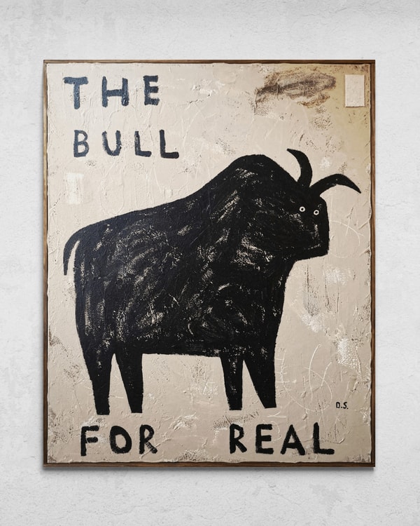 David Schmitt - The Bull, 2024, Mixed Media on Canvas