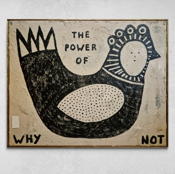 David Schmitt - The Power Of Why Not, 2025, Mixed media on canvas