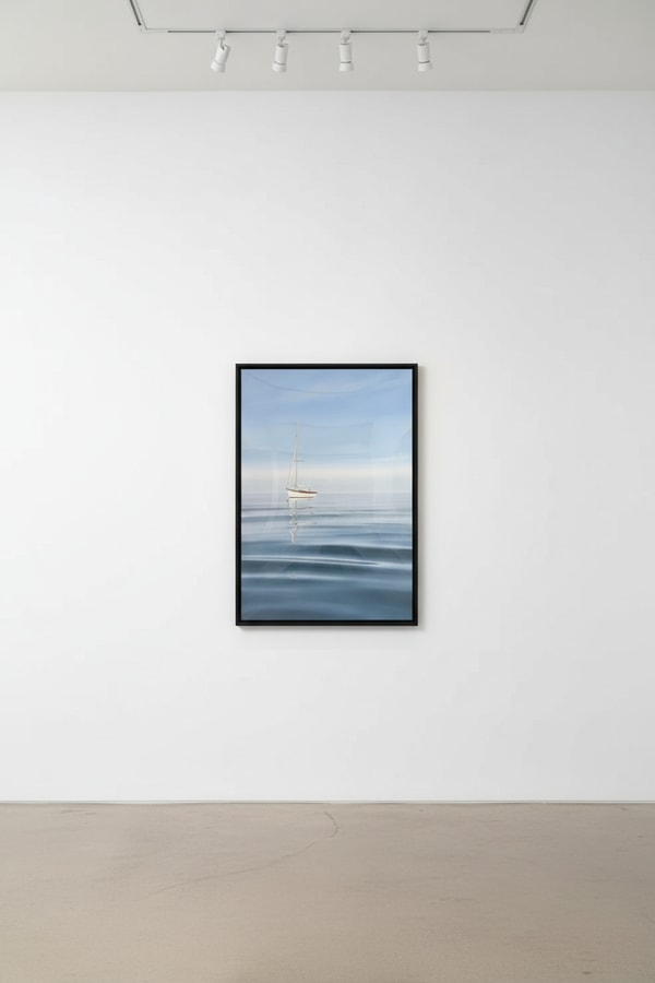 Derek Macara - Anchored Sailboat, 2025, Oil on canvas