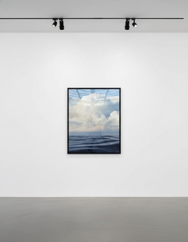 Derek Macara - Clouds over the Harbor, 2025, Oil on canvas