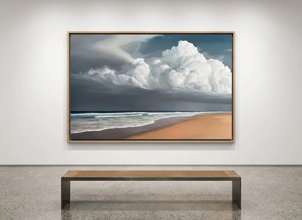 Derek Macara - Rain over Race Point, 2026, Oil on Canvas