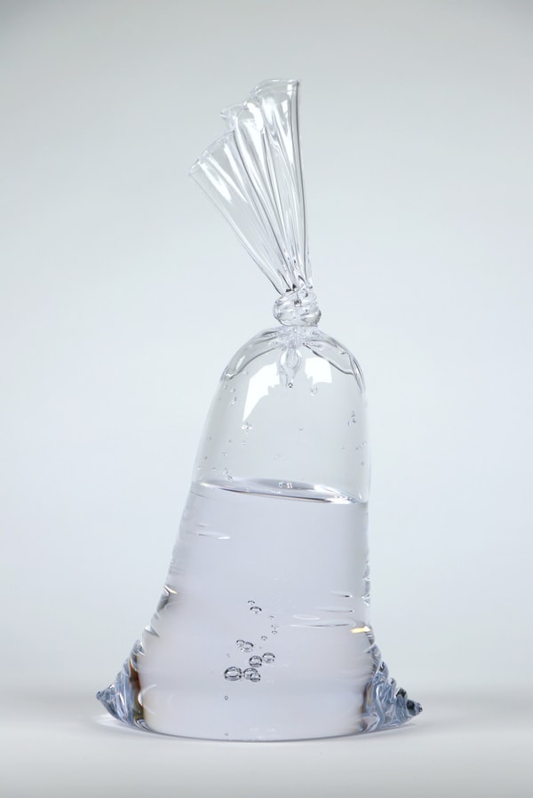 Dylan Martinez - Water Bag D101, 2024, Hand blown glass sculpture