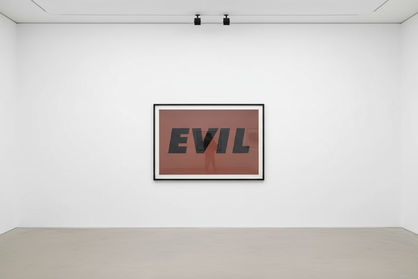 Ed Ruscha - Evil, 1973, Screenprint