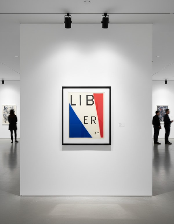 Ed Ruscha - Liberty, 2011, 3 color lithograph/screenprint