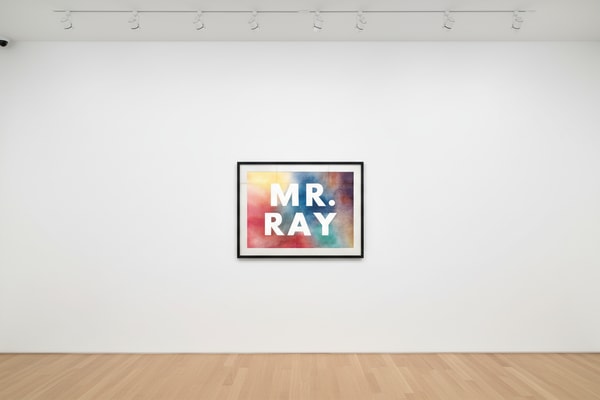 Ed Ruscha - Mr Ray, 1975, Offset lithograph in colors
Signed and numbered