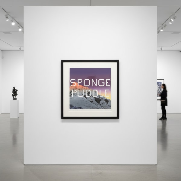 Ed Ruscha - Sponge Puddle, 2015, Lithograph