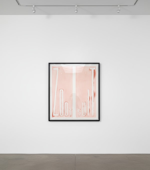 Ed Ruscha - Zoot Suit, 2014, Flat bite etching printed in red