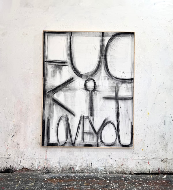 Eric Stefanski - Fuck it I Love You, 2024, Oil on canvas