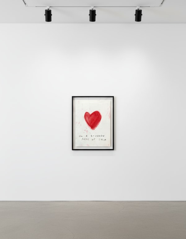 Eric Stefanski - Im A Drunken Piece Of Shit, 2023, Oil pastel and charcoal on paper heavyweight paper