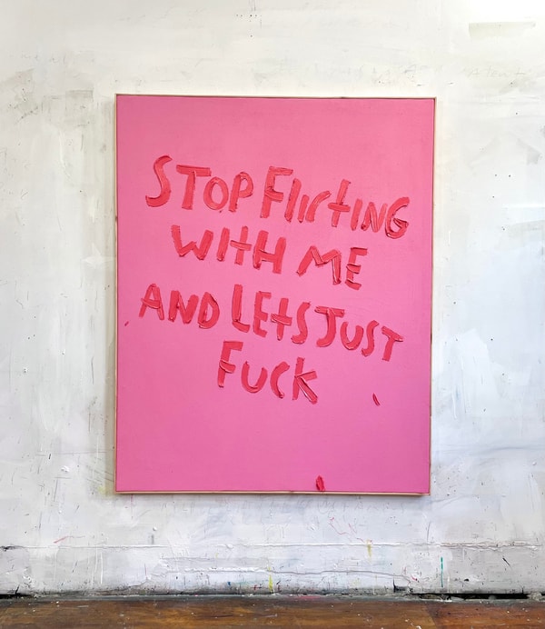 Eric Stefanski - Stop Flirting, 2025, Oil on canvas