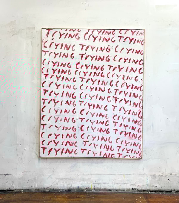Eric Stefanski - Trying Crying, 2024, Oil on canvas