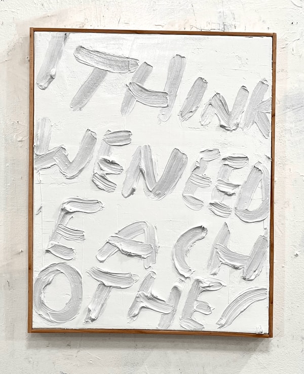 Eric Stefanski - We Need Each Other, 2024, Oil on canvas