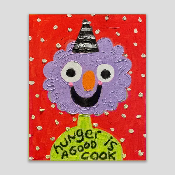 Fanny Brodar - Hunger Is A Good Cook, 2022, Porcelain dinner plate with a collector presentation box
Made in the USA