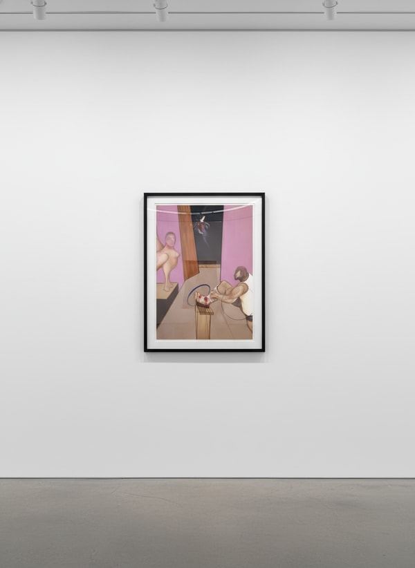 Francis Bacon - Oedipe et Le Sphinx d'après Ingres , after Oedipus and the Sphinx after Ingres 1983, 1984, Lithograph on A...