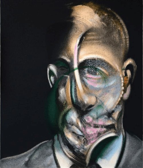 Francis Bacon - Portrait of Michel Leiris from Miroir de la Tauromachie, 1990, Lithograph