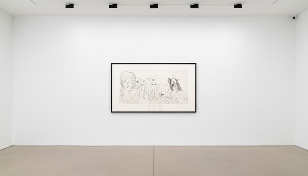 George Condo - Imaginary People, 2001, Drypoint