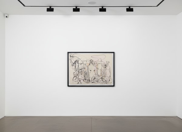 George Condo - Line of Figures, 2001, Lithograph