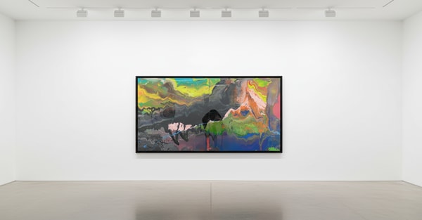 Gerhard Richter - Flow P16, 2016, Diasec-mounted chromogenic print mounted on aluminum