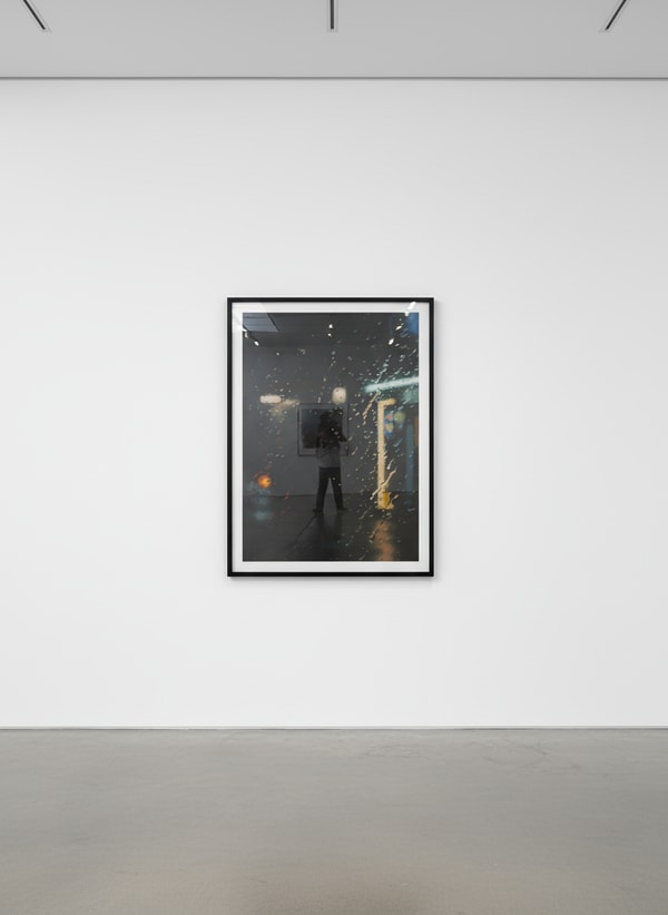 Gregory Thielker - Prelude (Neon Orange), 2024, Oil on canvas