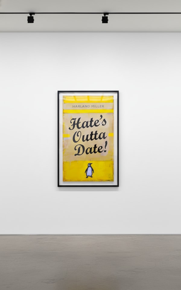 Harland Miller - Hate's Outta Date (Yellow), 2022, Screen print