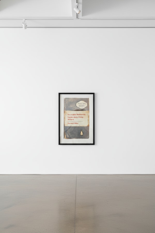 Harland Miller - Incurable Romantic Seeks Dirty Filthy Whore, 2006, Oil on canvas