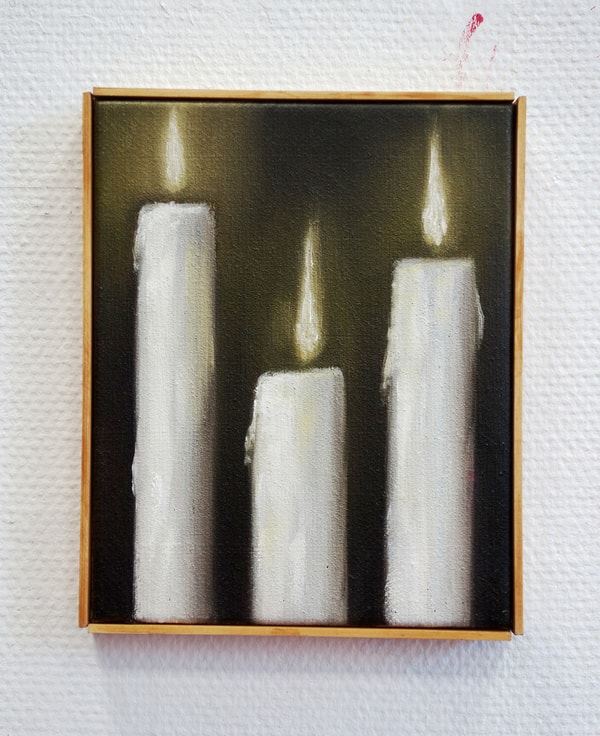 Hugo Baudouin - Brown Candle #1, 2026, Oil on Linen