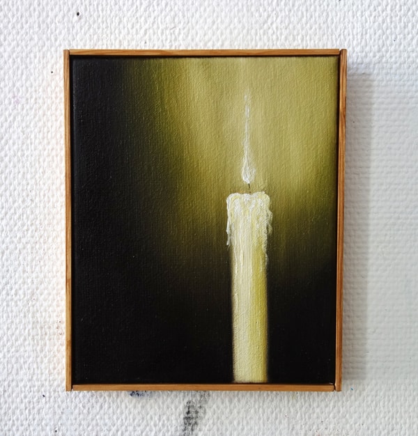 Hugo Baudouin - Yucky Candle, 2026, Oil on Linen