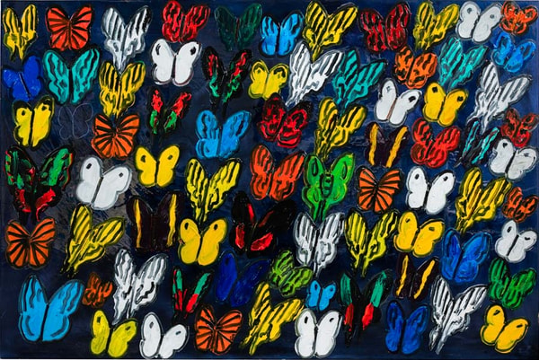 Hunt Slonem - Butterflys Stream, 2023