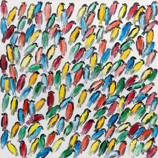 Hunt Slonem - Finches Thurs, 2021