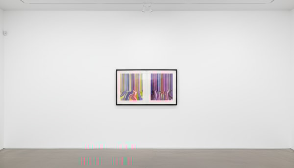 Ian Davenport - Centred & Lift, 2021, Two etchings on paper