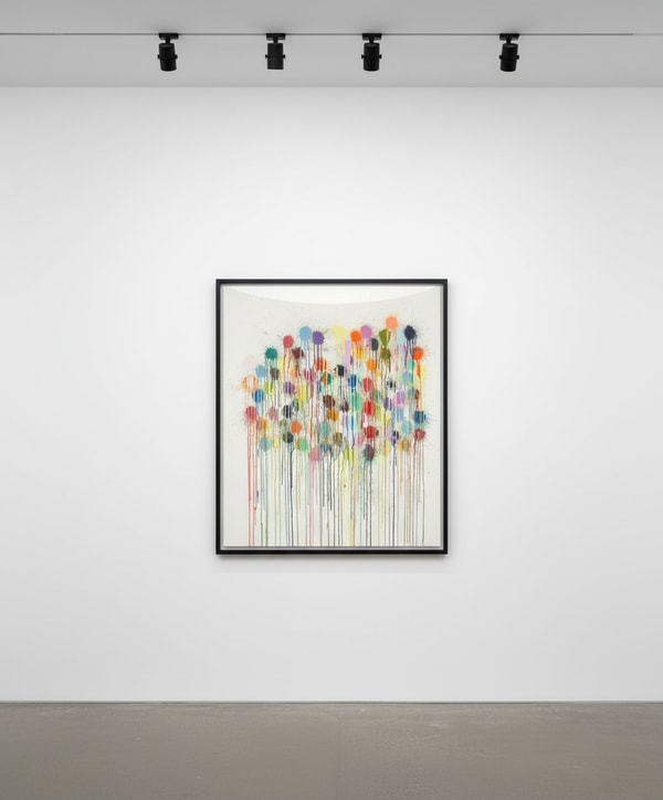 Ian Davenport - Colour Splat Wallop, 2019, Screenprint in 28 colors on Somerset paper